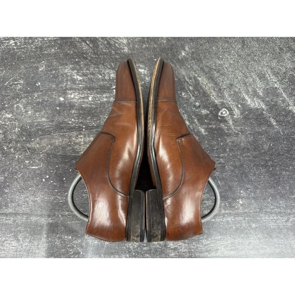 To Boot New York Men's 8 US Brown Leather Dress Shoes Double Monk Strap